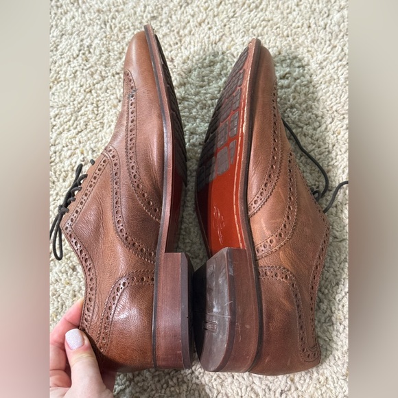 Cole Haan Men’s Wingtip Oxford Shoes Brown Leather Size 10.5 M